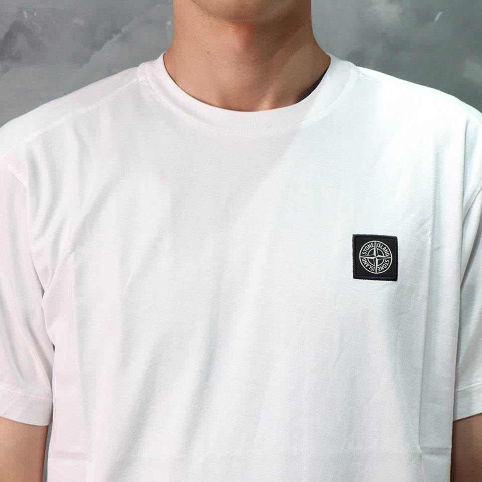 【STONE ISLAND】 ロゴ パッチ クルーネック T シャツ