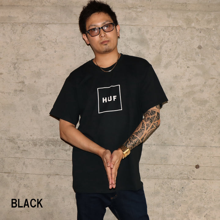 【HUF】 ESSENTIALS BOX LOGO S/S TEE 17856 - INCRESPATURA（インクレスパトゥーラ）#色_black