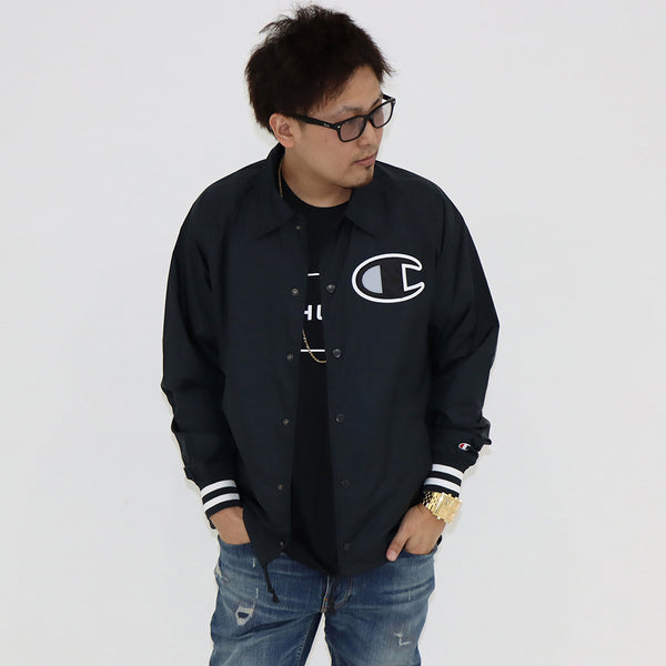 【Champion】SATIN COACHES JACKET-SOLID