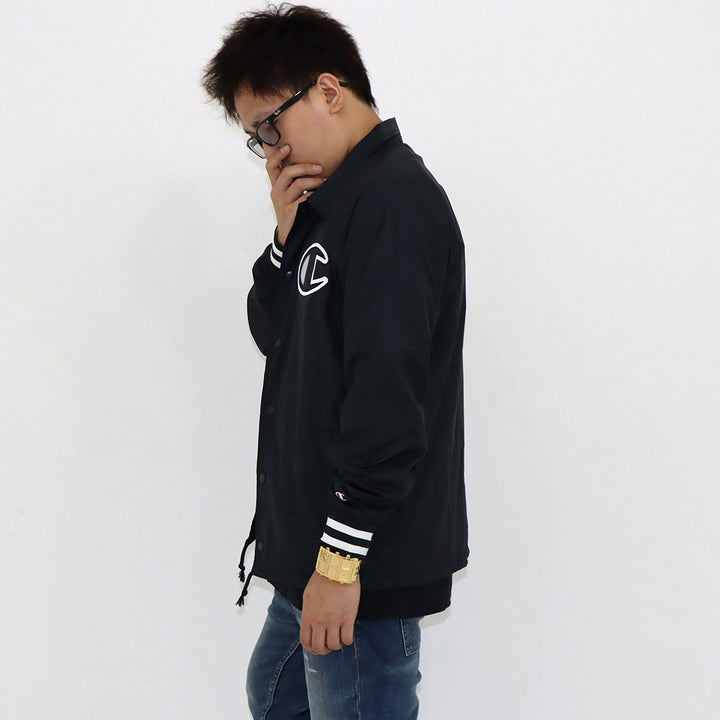 【Champion】SATIN COACHES JACKET-SOLID