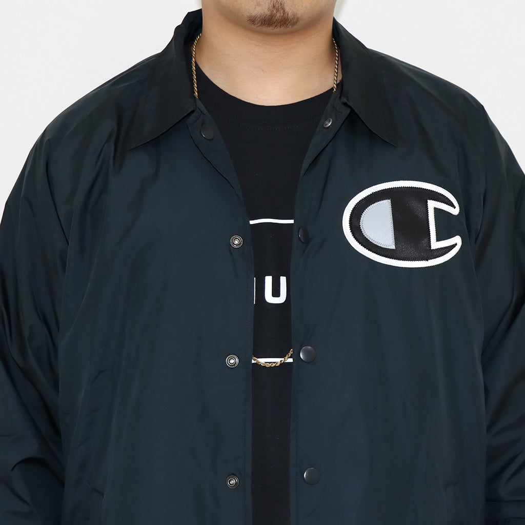 【Champion】SATIN COACHES JACKET-SOLID