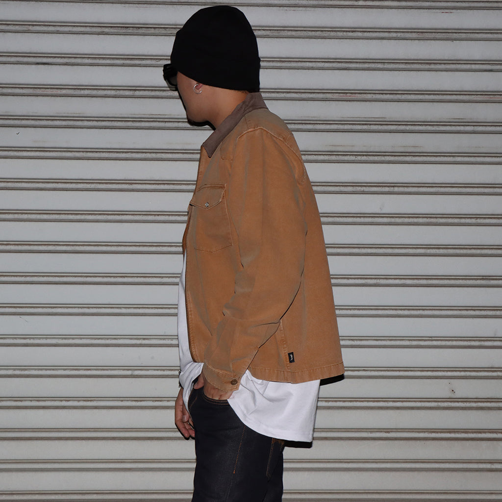 【STUSSY】washed canvas work jacket