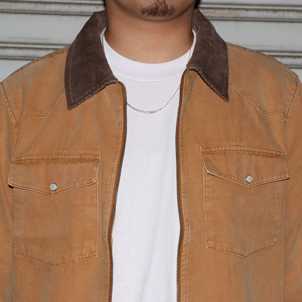 【STUSSY】washed canvas work jacket