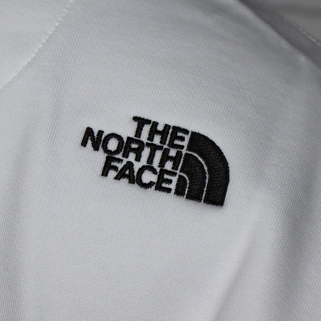 【THE NORTH FACE】 DREW PEAK CREW　ロゴ刺繍　スウェットトレーナー　長袖メンズ WHITE